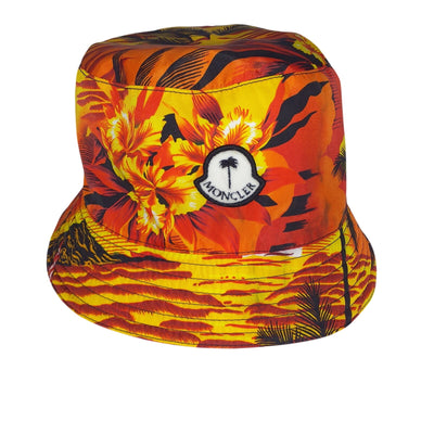 Moncler Vibrant Multi Palm Angels Reversible Bucket Hat Size L