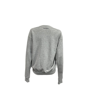 Sporty & Rich 'Crest' Grey Cotton Crewneck Sweatshirt Size XS