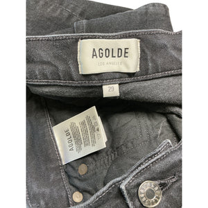 Agolde Classic Black Riley Straight Denim Jeans Size 29