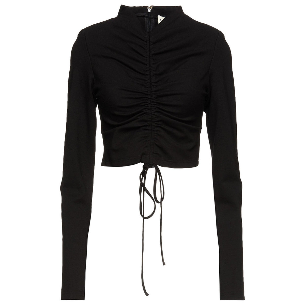 Nicholas Ruched Black Fleur Top Size Us 8