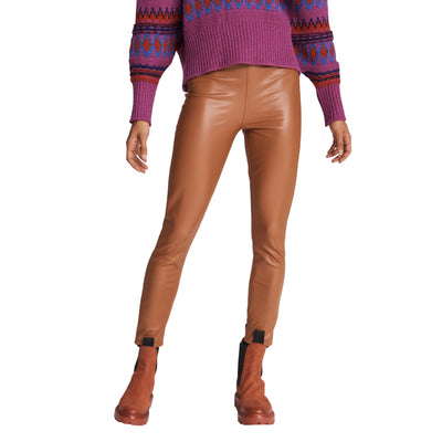 Rag & Bone Faux Leather Tan Nina Pants Size XS