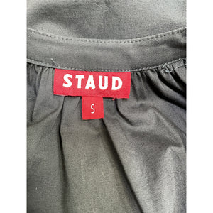 Staud 'Vincent' Black Cotton Dress Size S