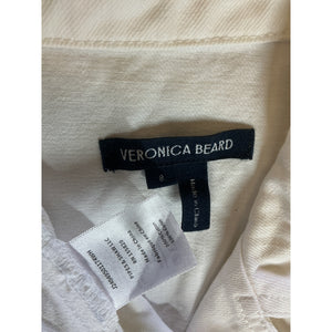 Veronica Beard Sleeveless White Jax Dress Size 8