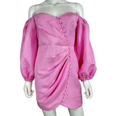 Significant Other Ruched Pink Camilla Dress Size 2