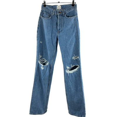 Anine Bing Distressed Washed Blue Gio Denim Jeans Size 25