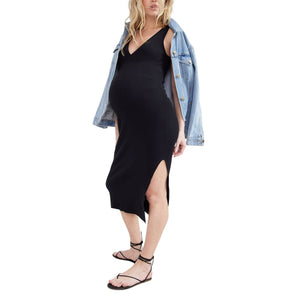Hatch Ribbed Black Elma Size 1 Dress