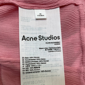 Acne Studios Ruffled Pink Strap Top Size 38 NWT