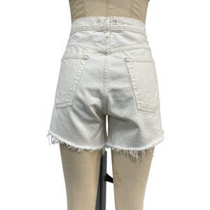 Agolde Organic White Parker Long Shorts Size 31