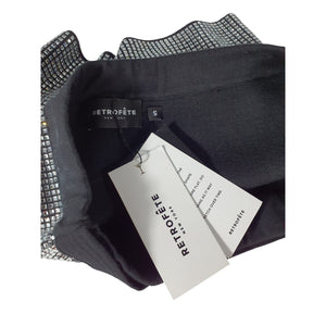Retrofête Embellished Black Delta Skirt Size S NWT