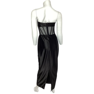 Retrofête Strapless Black Baila Dress Size L