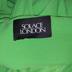 Solace London Green Lorena Dress Size US 4 / UK 8 Dress