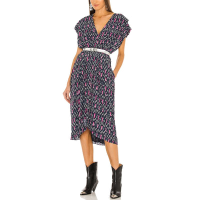 Isabel Marant Printed Faded Night Almeya Dress Size 34