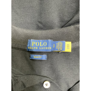 Ralph Lauren Slim Black Cotton Fit Stretch Polo Shirt Size S