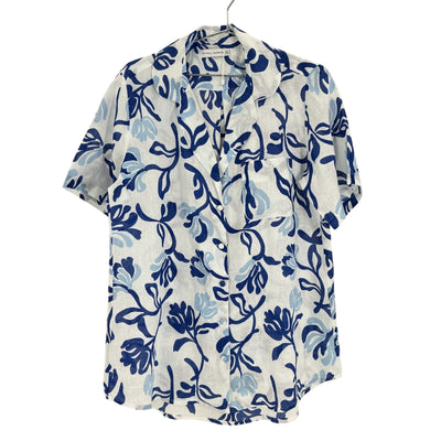 Faithfull The Brand Printed Blue Charlita Shirt Size 6