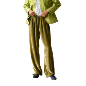 Donni. The Green Velvet Simple Pant Size XS