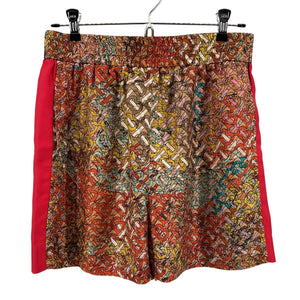 Burberry Printed Bright Orange Tawney Shorts Size 6