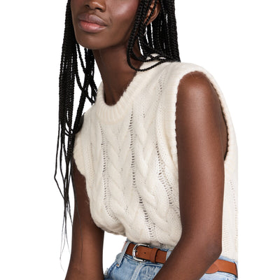 Rails Cable Knit Ivory Alexis Sweater Vest Size M NWT