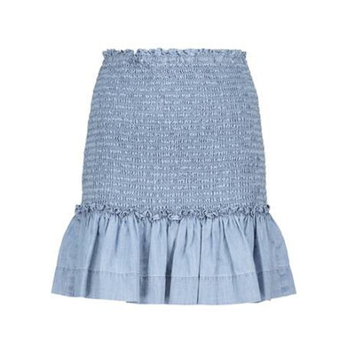 Veronica Beard Chambray Blue Aloya Skirt Size 6