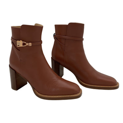 Gabriela Hearst Leather Brown Nina Ankle Boots Size EU 37 / US 7