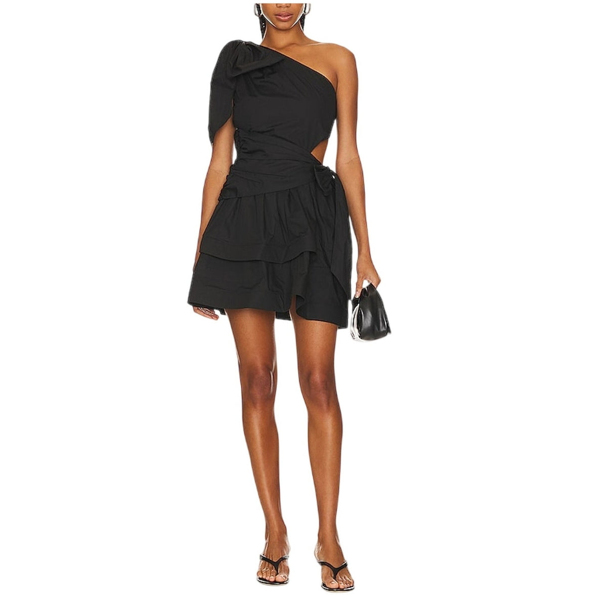Elliatt Asymmetric Black Gwen Dress Size S