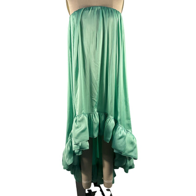 Alexis Ruffled French Green Alfi Gown Size XL