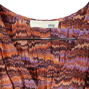 Ulla Johnson Smocked Purple Sapphire Bendetta Size 00 Silk Dress