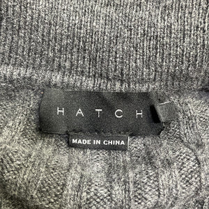 Hatch Ribbed Storm Grey Addie Polo Sweater Dress Size 1