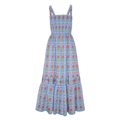 Hill House Home Floral Blue Anjuli Nap Dress Size L