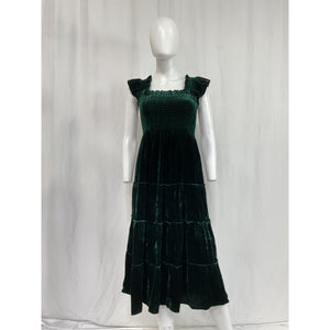 Hill House Home 'The Ellie' Green Cotton Nap Dress Size XS