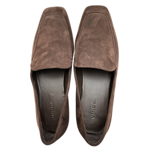 Vince Suede Brown Clover Loafers Size 8