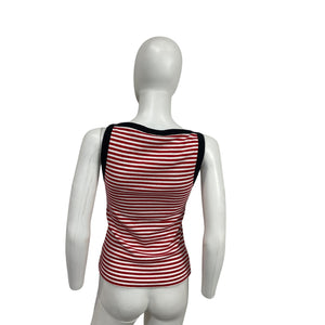 Dôen 'Andrea' Red Cotton Tank Top Size S
