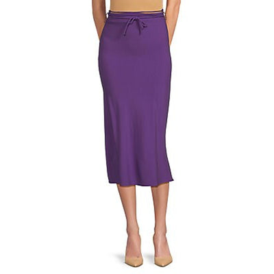 Iro Chic Purple Zimon Midi Skirt Size 36 EU / US 4 NWT