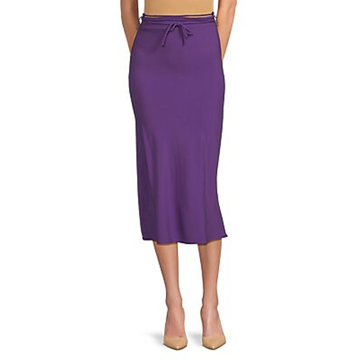 Iro Chic Purple Zimon Midi Skirt Size 36 EU / US 4 NWT