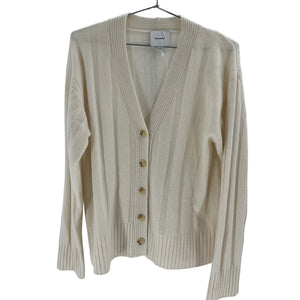 Reformation 'Capri' White Cashmere Oversized Cardigan Size XS