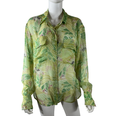 Equipment Silk Garden Multi Melanni Blouse Size M
