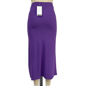 Iro Chic Purple Zimon Midi Skirt Size 36 EU / US 4 NWT