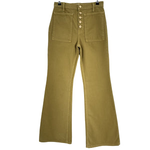 Ulla Johnson Stylish Green Lou Denim Jeans Size 4