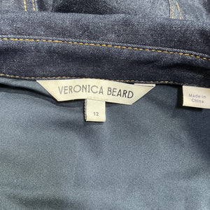 Veronica Beard Denim Dark Oxford Arlington Dress Size 12