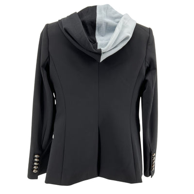 Veronica Beard Tailored Black & Silver Raiders Dickey Blazer Size 0 NWT