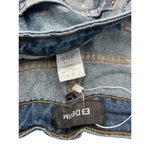 EB Denim Coated Blue Micro Size L Skirt