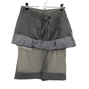 Maison Margiela Deconstructed Light Grey Layered Skirt Size 38 IT / US 2