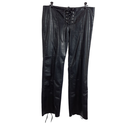 Rotate Birger Christensen Lace Up Black Aldatie Size 12 Pants