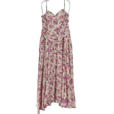 Majorelle Floral Multicolor Priscilla Midi Dress Size L
