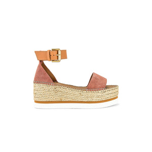 See By Chloé 'Glyn' Pink Leather  Platform Sandal Size 6