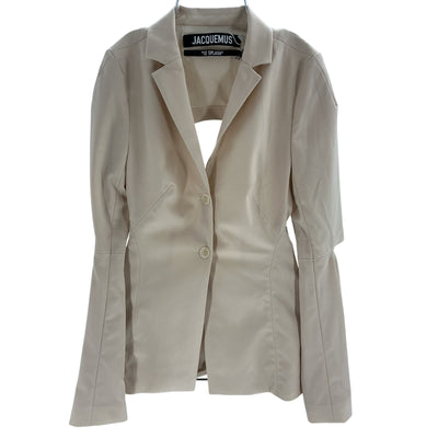 Jacquemus Tailored Off White La Veste Melo Blazer Size 34
