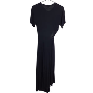 A.L.C. Asymmetric Black Bridget Midi Size M Dress