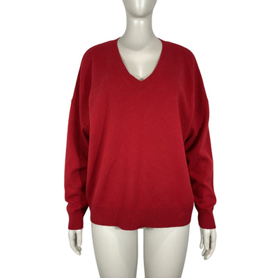 Leset Classic Brick Zoe V Neck Sweater Size M