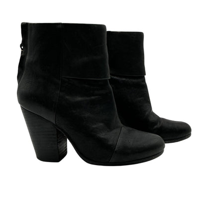 Rag & Bone Sleek Black Newbury 2.0 Bootie Size 36.5 EU / 6.5 US
