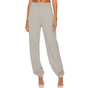 Grlfrnd Cozy Heather Grey Curve Sweatpants Size S