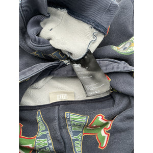 Kith Kids Printed 'Nelson' Blue Cotton Hoodie Size L